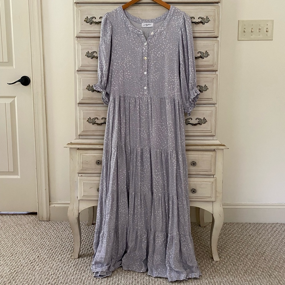 Dusty Lavender Pocketed Maxi Dress
